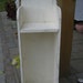 Tall White Shabby Chic Cottage Vintage Wooden the POCKET BOOK Shelf
