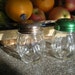 Set of 2 Parmesan Cheese Glass Shaker Bottle Jars with Metal Lids