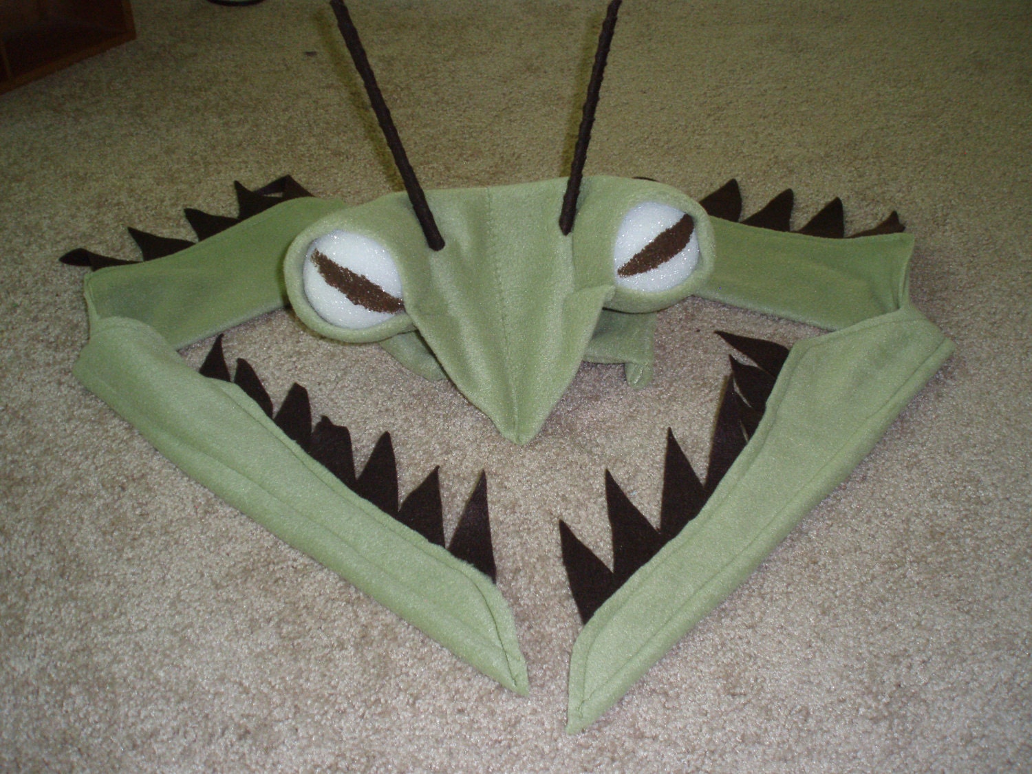 Children's Praying Mantis Costume: HEADPIECE by MountainMamaMadeIt