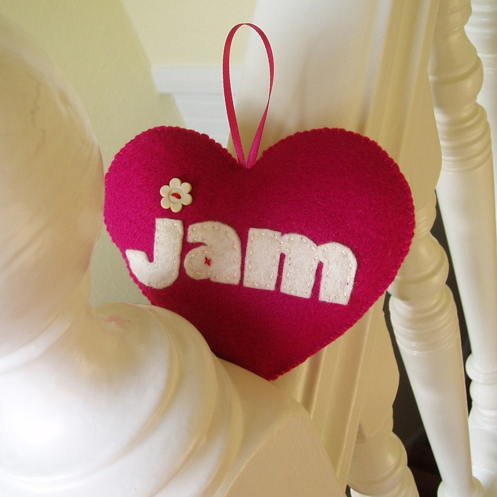 Lots of Jam Handmade Felt Love Heart