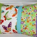 decorative pillow cover butterflies flowers gingham, cushion cover OOAK 12 x 16 inch