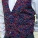 Mulberry Blue Multicolor Stripes Fashion Vest - M