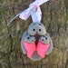 Mommy and Babies Twins Girls Manatee Ornament