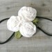 Felt Bouquet Headband White Woodland Bridal Headpiece by OrdinaryMommy on Etsy