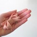 Peach Felt Bow Hair Clip Ginger Peach Boho Accessory by OrdinaryMommy