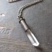 Refraction Necklace - Quartz and Upcycled Bullet Casing