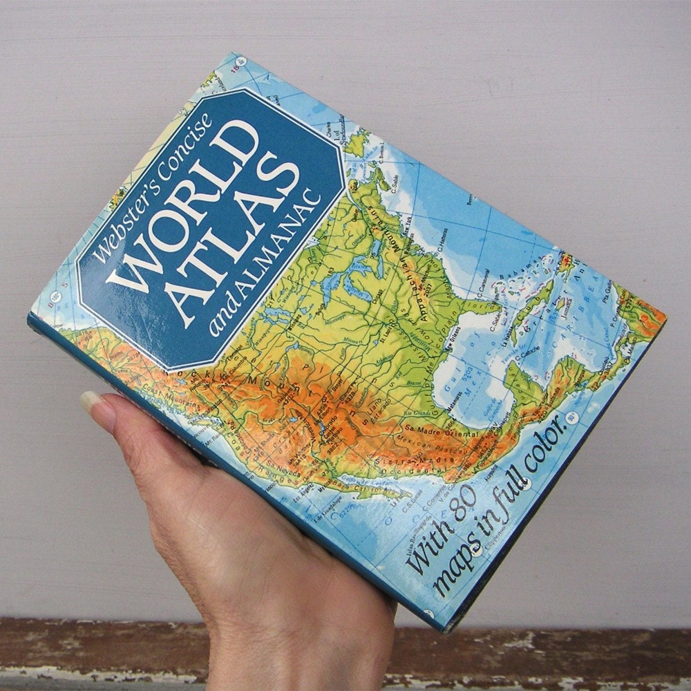 World Map Atlas Book 