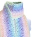 Fringed Handmade Scarf - Fairy Kei Pastel Rainbow