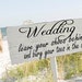 Beach Wedding Signs Wedding Decorations ARROW 24x8