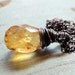 Yellow Citrine Necklace Yellow Gemstone Necklace Faceted Gemstone Briolette Necklace Sterling Silver Chain Rustic Fall Fashion Jewelry