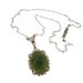 Reserved Art Deco Vintage Jade Necklace Sterling Silver Filigree Setting