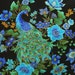 Peacocks Timeless treasures 1 yard