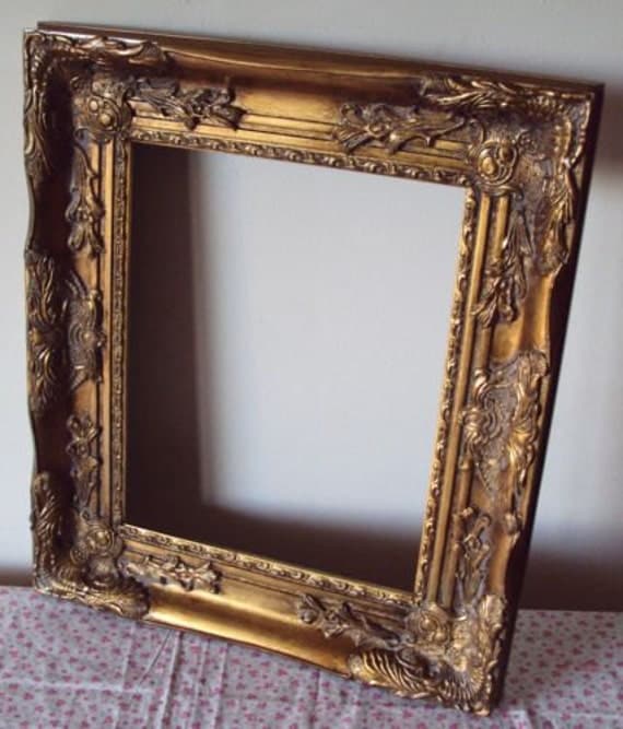 ANY COLOR Large Rococo Ornate Open Picture Frame Gesso