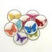 Handmade buttons. Butterfly Buttons 9 Sewing or Scrapbooking Buttons.