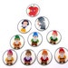 Snow White Buttons. Handmade Buttons. 10 children's sewing buttons.