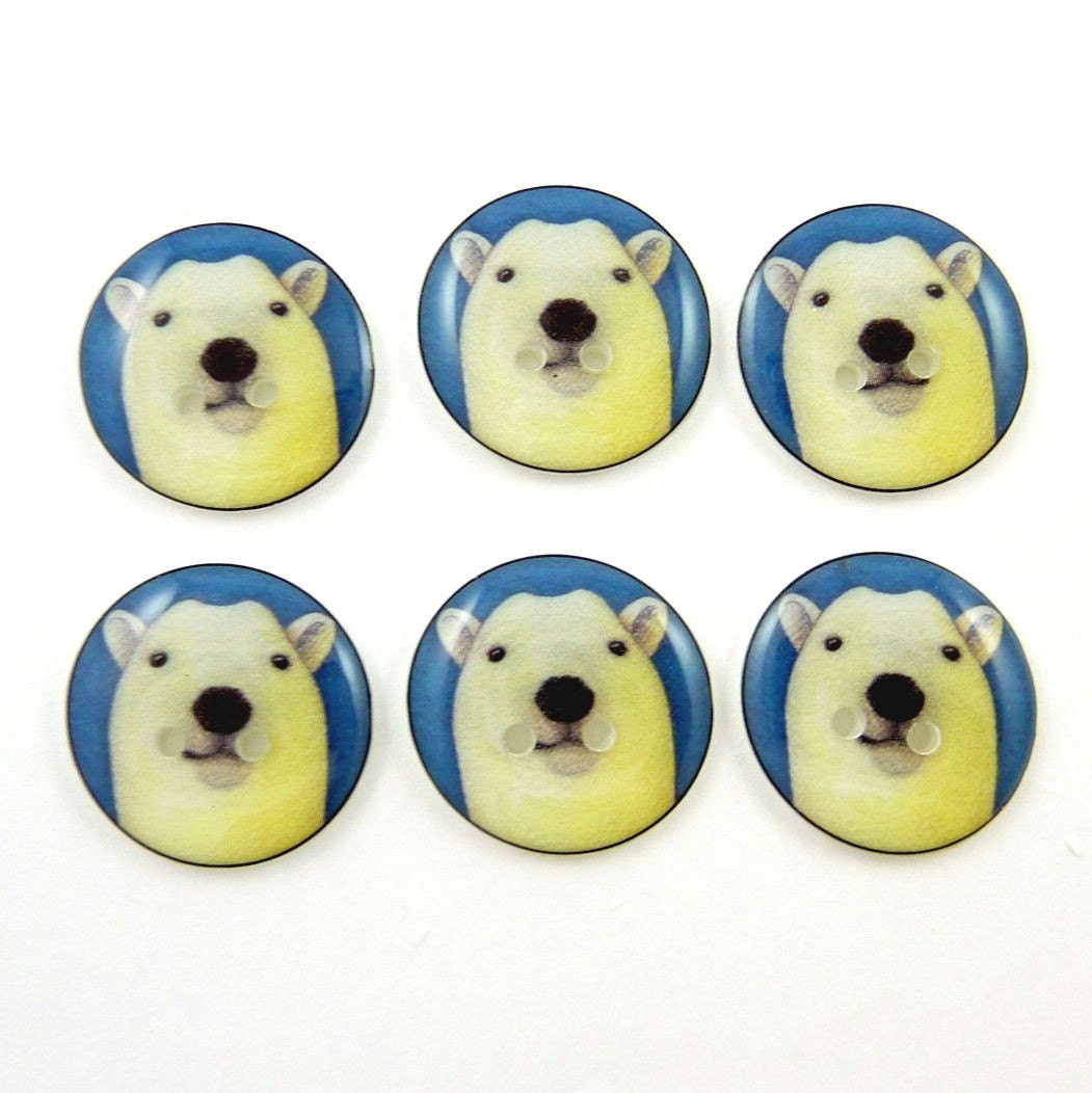 bear buttons sewing