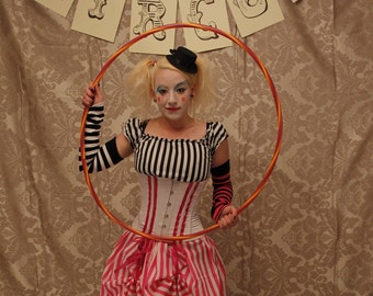 Circus Clown Corset Costume Oufit-Whole Corset Costume Outfit-MADE FOR BUYER