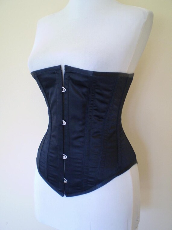 Rotita corset satin black sale underbust for pics topshop