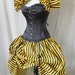 Black and Yellow Circus Bustle Skirt-One Size Fits All