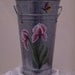 Tin Vase with Iris