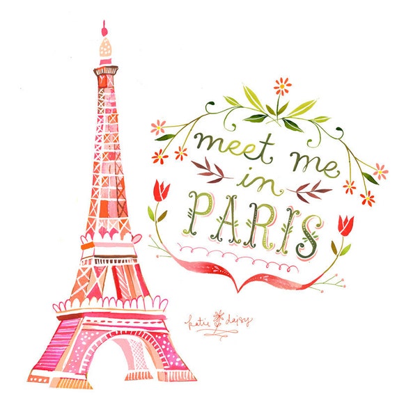Meet Me in Paris   -   vertical print