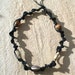 Black Hemp Macrame Necklace with Wooden Beads