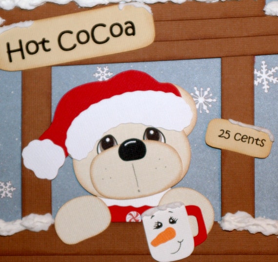 Winter Bear Scrapbook Paper Piecing FunScraps by FunScraps