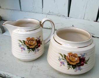Sadler Sugar and Creamer