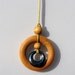 Nursing Necklace Teething Ring Necklace with 30 mm Hematite Pendant