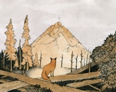 print - narrative of exploration expeditions - tea painting