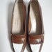 Vintage Salvatore Ferragamo Pumps Brown and White Leather size 8.5