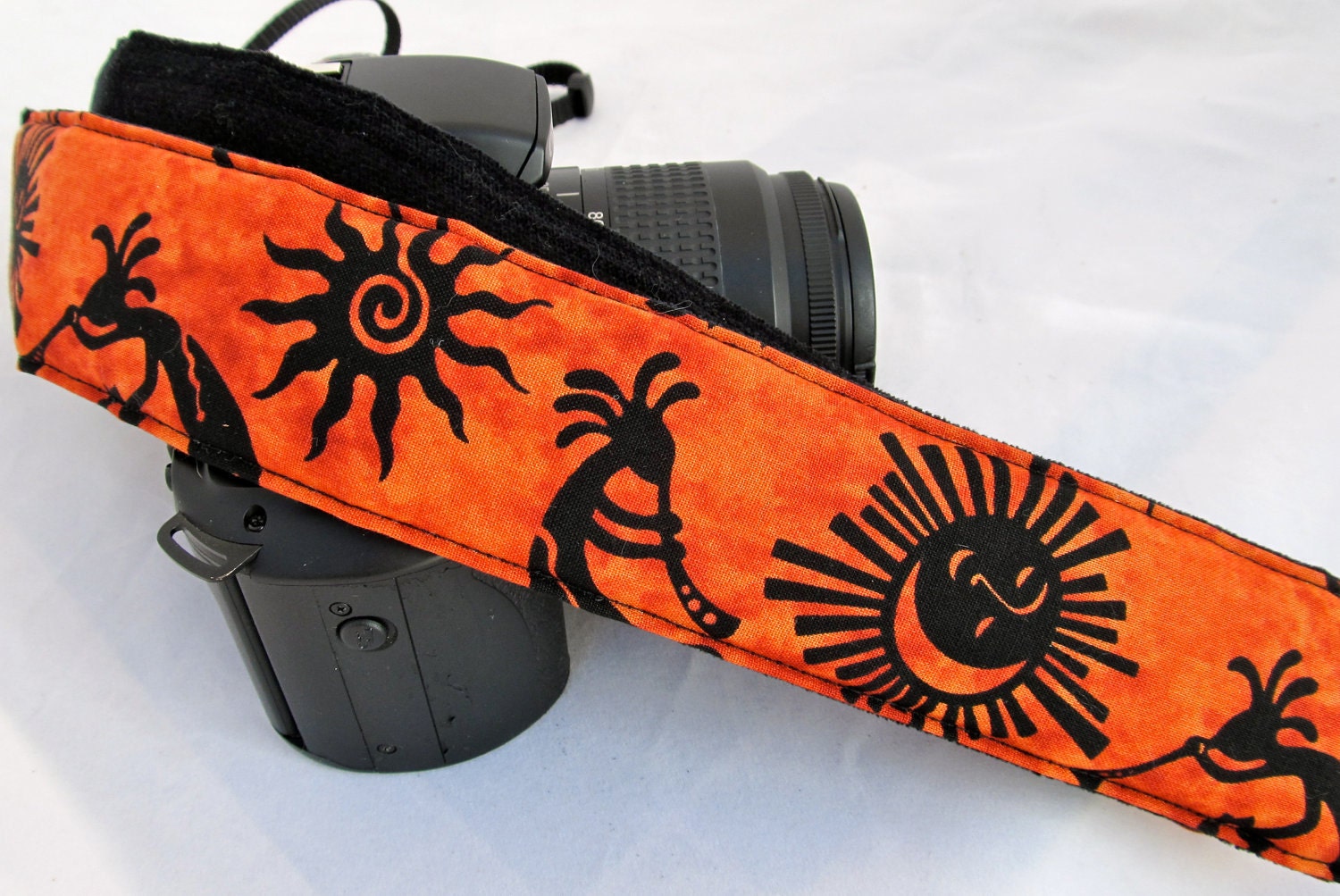 Funky Straps DSLR Camera Kokopelli Sunrise on sale by FunkyMutt