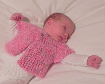 French Angel Capelet Baby Sweater Knitting Pattern PDF, Fast and Easy