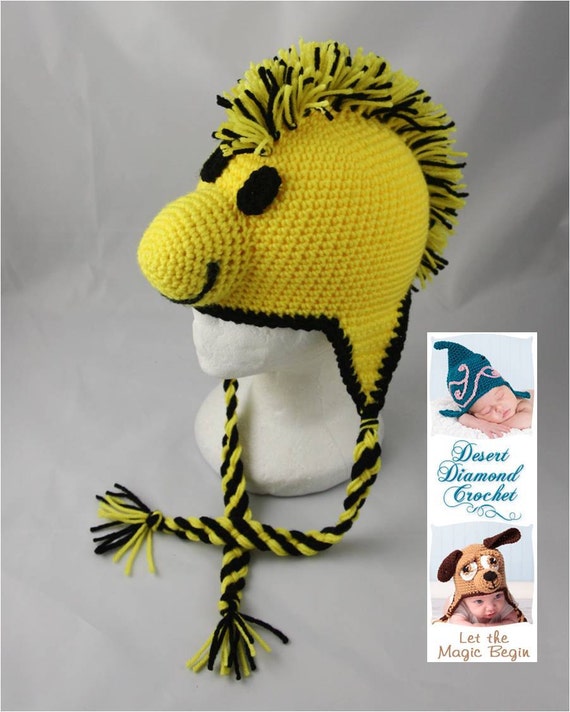 crochet small purses patterns Pattern by Bird All desertdiamond Yellow Crochet Hat 046 Beanie