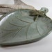 Dragonfly Leaf Pottery Tray Handmade Ceramic Serving Decorative Soap Dish Trinket Dish - Available In 2 Weeks