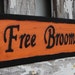 Free Broom Rides sign BOGO