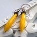 banana peppers. Vintage Yellow Daggers and Rosey Copper Earrings