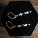 Hematite & Rose Quartz Leverback Earrings