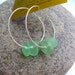 Authentic and Rare Multi Strung Sea Foam Green Lake Superior Beach Glass Hoop Earrings