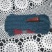 Cell Phone Case Handknit, Windsor Blue w Stripe, Fits most soft touch screen phones, Gadget Case, Very stretchy, Vegan