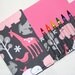 Crayon Wallet 2D Zoo in Pink - Coloring Wallet Hip Trendy Toddler Travel -