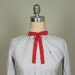 Vintage mens or womens Western Bow Tie in red