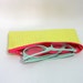 Yellow Grid Zipper Glasses Case