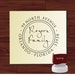 Custom Personalized ROUND SELF INKING Return Address Rubber Stamp - style 9013C - cute wedding or christmas gift
