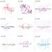 Three Personalized Wedding Monograms - Digital Design
