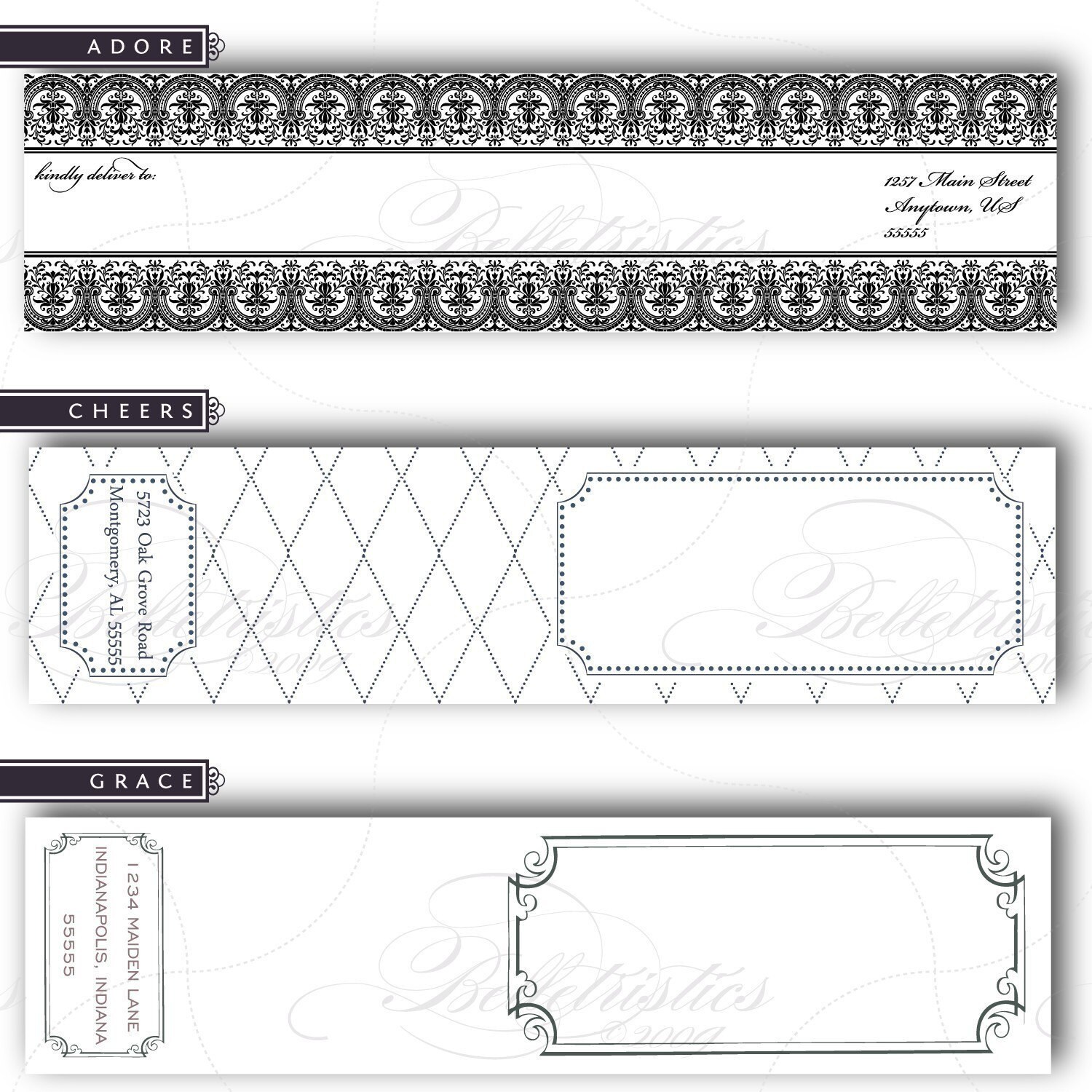 Free printable wrap around address labels