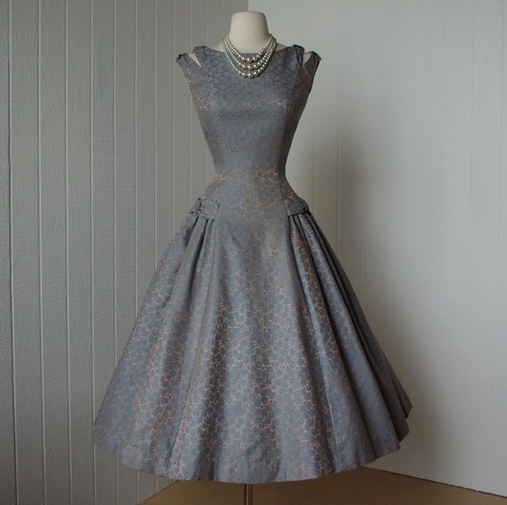 vintage 1950's dress ...beautiful NATLYNN new york