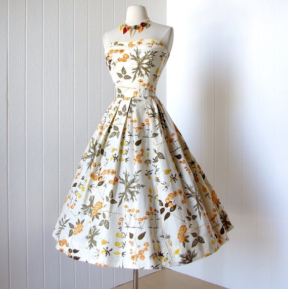 vintage 1950's dress ...most fabulous MARJORIE MONTGOMERY