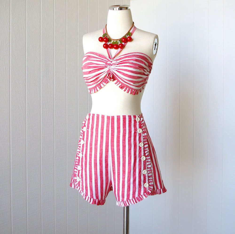 vintage 1940's swimsuit ...iconic styled for the stars of