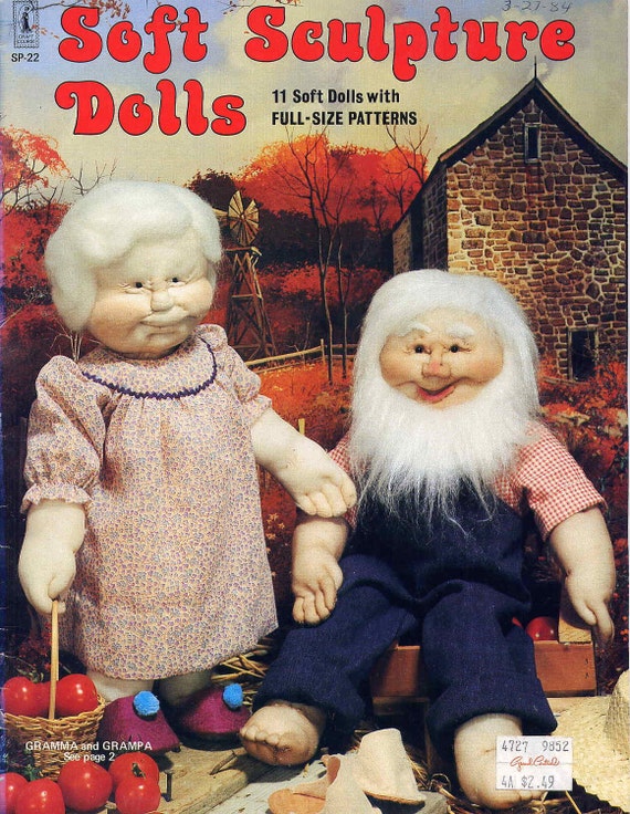 Vintage Sock Doll Sewing Pattern Book 'Soft Sculpture